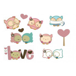 Stickserie Sweet Eulchen - 10 Motive